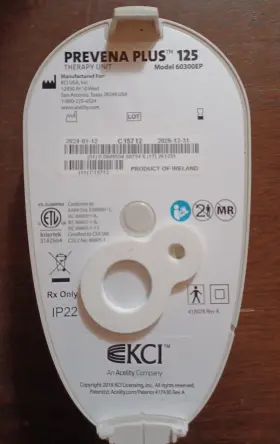 300ep Kci 2024 Prevena Plus 125 Pump Unit Only #3