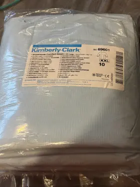 69601 Kimberly-clark Impervious Comfort Gown Blue With Knit Cuffs Size Xxl #69601