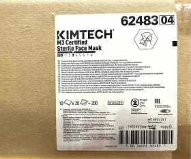 62483 Kintech Case Of 200 Kimtech M3 Certified Sterile Face Mask Sealed Box #3