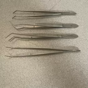 43-101-03-07 Kls Martin Lot Of 4 Meriam Tweezer #2