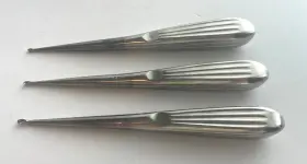 Km46-515 Kmedic Km46-519 Lot Of 3 Brun Curette Straight Km46-513 #2