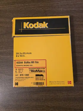870-1302 Kodak Biomax Mr Film 8 X 10 In 20.3 25.4 Cm 50 Sheets Catalog 870 1302 Exp 07