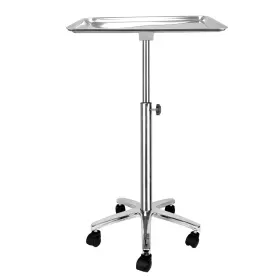 03aity-005 Konmee Premium Metal Extra Large Salon Tray Medical Mayo Stand With Wheels