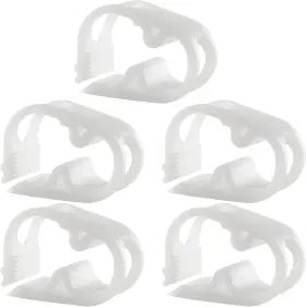 210505 Kyuionty 1/4 Inch - 1/2 Plastic Tubing Clamps Adjustable Tube Clamp White