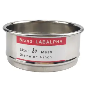 Labalpha 445019970945 4 Inch Lab Sieve #60 Mesh 304 Stainless Steel Wire Cloth 0.3mm