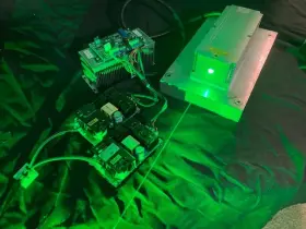 Lwgl532-10w Laserwave 10 Watt Rated 532nm Green Laser Head And Driver / Psu