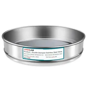 30cm-sieves-200mesh Lvdalab 304 Ss Lab Sieve Screen 200 Mesh 0.075mm Aperture Test 12 Inch 30cm