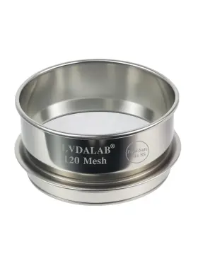 All-sus-sieve10cm-120 Lvdalab All 304 Stainless Steel Mesh Lab Sieve 120 0.125mm Aperture Test Siev
