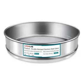Sieves-20cm Lvdalab 304 Stainless Steel Mesh Lab Sieve 50 0.355mm Aperture Test S
