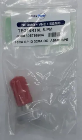 Teg14rt6l.5-pm Maxpure Lot Of 2 Straight Adapter Fitting 316l Job.305796904