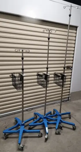 085310 Maxtec Smartstack Premium Iv Stand With Basket Lot Of 3 Local Pick Up