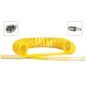 R129p73 Maxtec Single Coil Hose Air Schrader Wall Conn