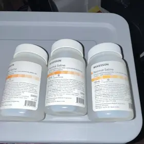 37-6240 Mckesson Normal Saline Irrigation Solution 100ml 3 Bottles Medical Laboratory
