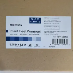 59-45hw Mckesson Infant Heel Warmer 3 X 5 Inch
