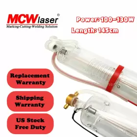 100-130w Mcwlaser 100w-130w Co2 Laser Tube 145cm For Engraving Cutting Machine