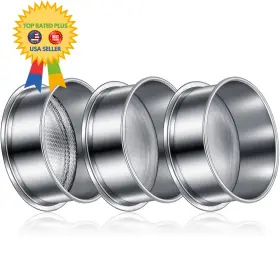 Lo-meanplan-1070 Meanplan 3 Pcs 304 Stainless Lab Sieves 200 Mesh 0.074 Mm 80 0.18 10