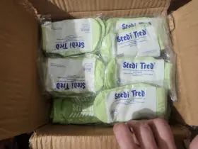 9939-ilmgrn Medegen Medical Products Llc Stedi Tred Fall Management Socks Infant Lime Green 96 Pk Large Toddler Case