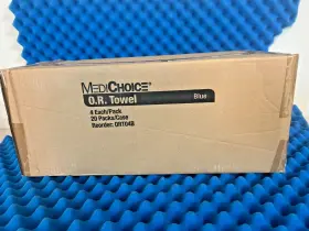 Ort04b Medichoice Case Of 80 20 Packs X 4 Sterile Or Towel Blue