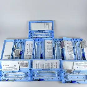 Pv100122 Medistim Vascular Probe With Sterilization Case Lot Of 8