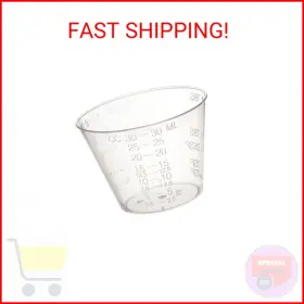 Medline 080196037080 Non-sterile Graduated Plastic Medicine Cups 100 Count