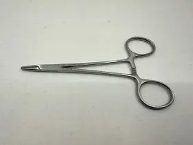 24.140.13 Medline Halsey Needle Holder Straight Tip Serrated Jaw
