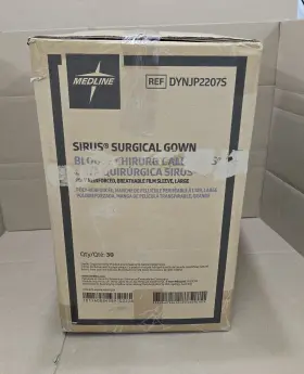 Dynjp2207s Medline 1 Case Of 30 Sirus Surgical Gown Ref