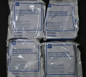 Dynjp2311 Medline Table Cover Reinforced 44 Inch X 90 Sterile - Lot Of 4