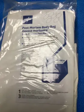 Non70548wm Medline Pvc Body Bag With Metal Zipper For Adult 48 Inch X 90