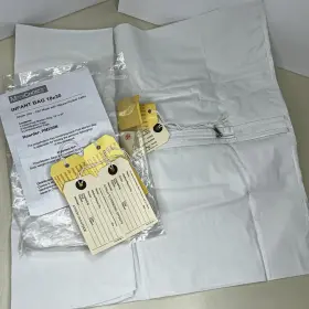Pm200b Medline Post-mortem Body Bag 18x30 Infant Size White Metal Zipper Halloween Gift
