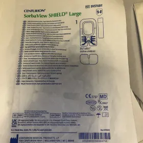 Sv37udt Medline 2-piece Centurion Sorbaview Shield Large Securement Dressings
