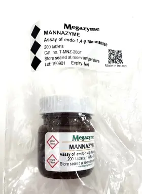 T-mnz-200t Megazyme Mannazyme Tablets 200 Count Factory Sealed