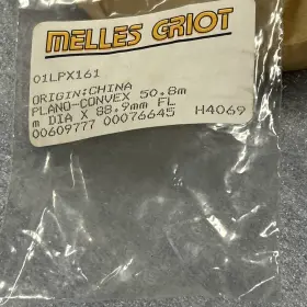 01lpx161 Melles Griot - Plano Convex 50.8 Mm Dia X- 88.9mm Fl A9 Nip