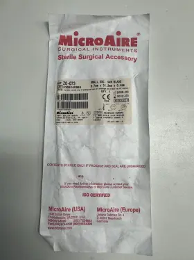 Zo-073 Microaire Small Oscillating Saw Blade 9.6 X 31.0 F307