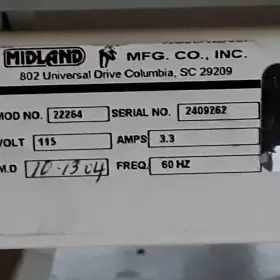 22264 Midland Bariatric Table #3