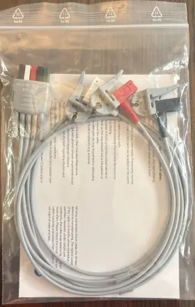 0012-00-1514-05 Mindray 3 Lead Ecg Wires New