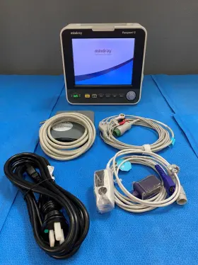 6104f-pa00003 Mindray Passport 8 With Nellcor Oximax Spo2 Ecg Nibp Temp Printer Accessories