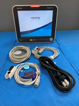 6105f-pa00007 Mindray Passport 12 With Nellcor Oximax Spo2 Ecg Nibp Temp Printer Accessories