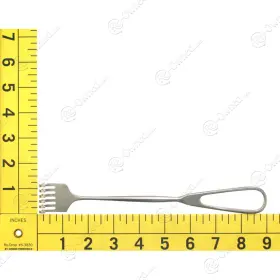605506 Misdom-frank X Volkman Retractor 8-1/2in 6 Prong Blunt #2