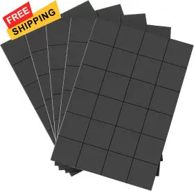 Mr. Pen 840316920773 Pen- Self Adhesive Magnet Squares 120 Pcs 0.8 X 2 Mm Black Square