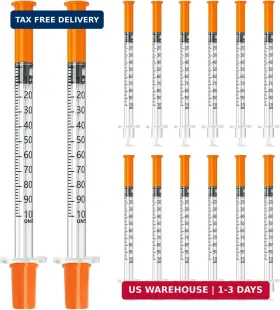Napelio 741841889767 1cc Lab Liquid Measurement 1ml 29g 1/2 Inch 12.7mm Individually Wrapped Pack Of 2