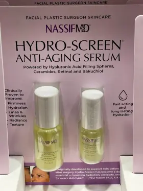 1966405 Nassifmd Hydro-screen Anti-aging Serum Hyaluronic Acid Retinol 2 Oz And 1oz Facial