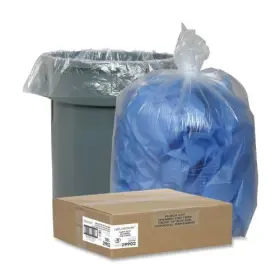 Nat-29902 Nature Saver Clear Recycled Trash Can Liner - 60 Gal 38 Inch X 58 1.50 Mil
