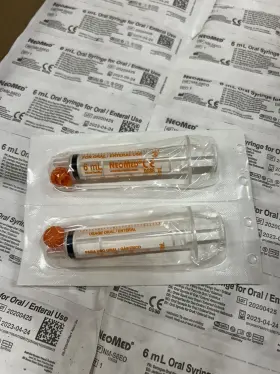 Nm-s6eo Neomed New Bulk Lot Of 200 - 6ml O-ring Clear Syringe Oral