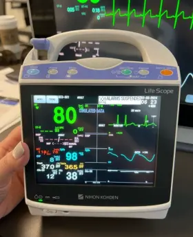Bsm-1733a Nihon Kohden Bsm-1733 Masimo Spo2 Ecg Nibp Temp Bis