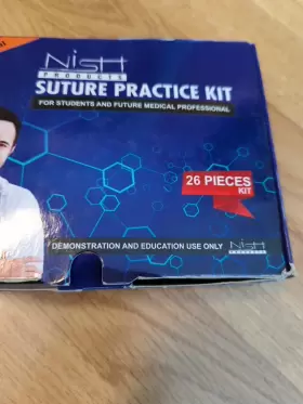 B07mnkdj86 Nish Products 22 Piece Practice Suture Kit Complete Student Medical Students Training #2