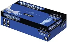 4820210 Nitrile Gloves 100 Disposable Blended Powder/latex Free Synthetic Blend Xl