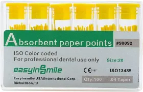 0.4taper No/brand 90107 1box Absorbent Paper Points Endodontic 02/04/06tapper For Dental 20#