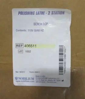 406511 Nobilium Polishing Lathe 2 Station Bench Top #2