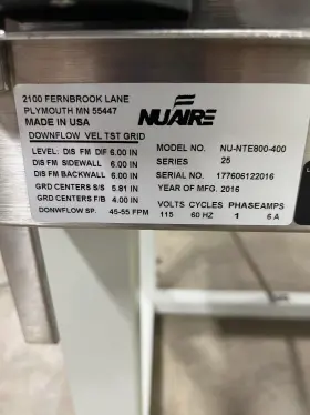 Nu-nte800-400 Nuaire Pharmaguard Nu-nte800 Compounding Aseptic Containment Isolator #2