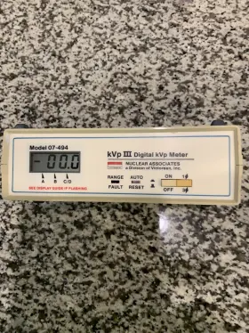 07-494 Nuclear Associates 07-492 Digital Kvp Meter Iii Mammography Range #3